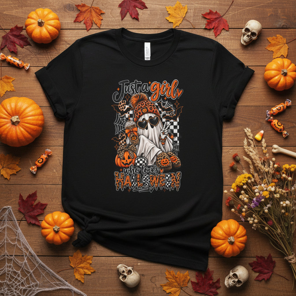 👻 Just a Girl Who Loves Halloween Tee