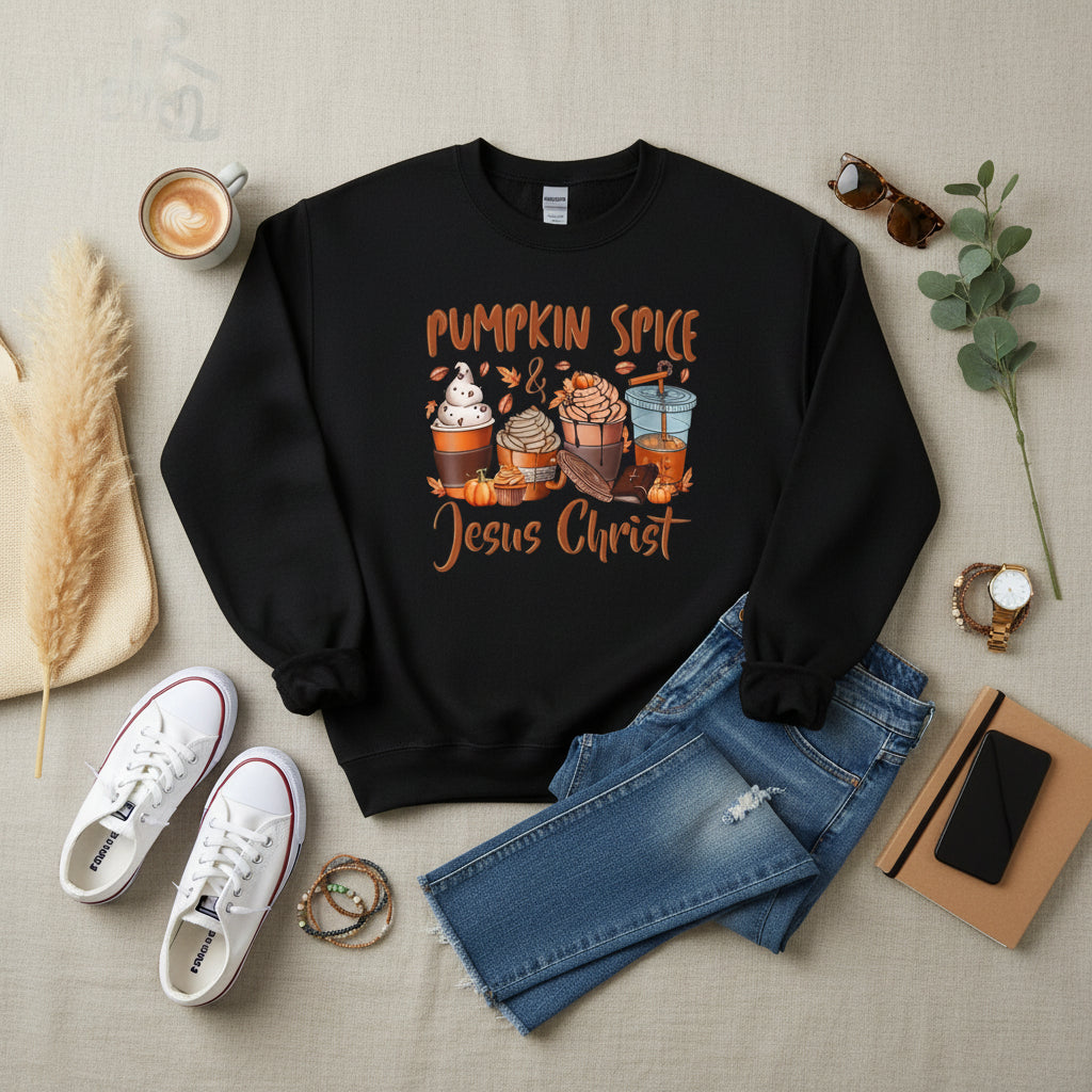 Pumkpin Spice & Jesus Christ Sweatshirt