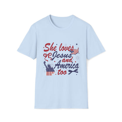 She loves Jesus and America Too T-Shirt