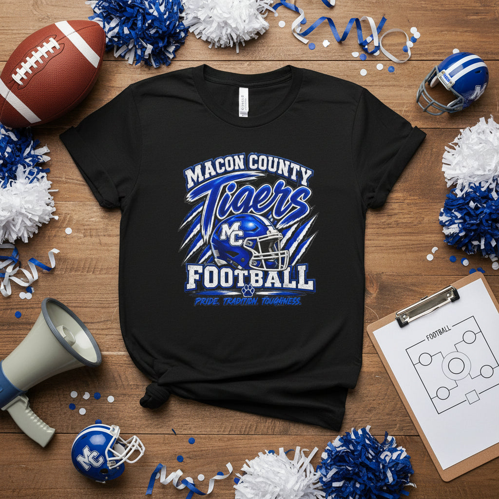 Macon County Tigers Football Tee