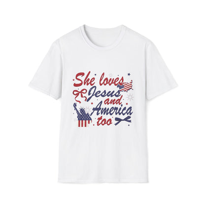 She loves Jesus and America Too T-Shirt